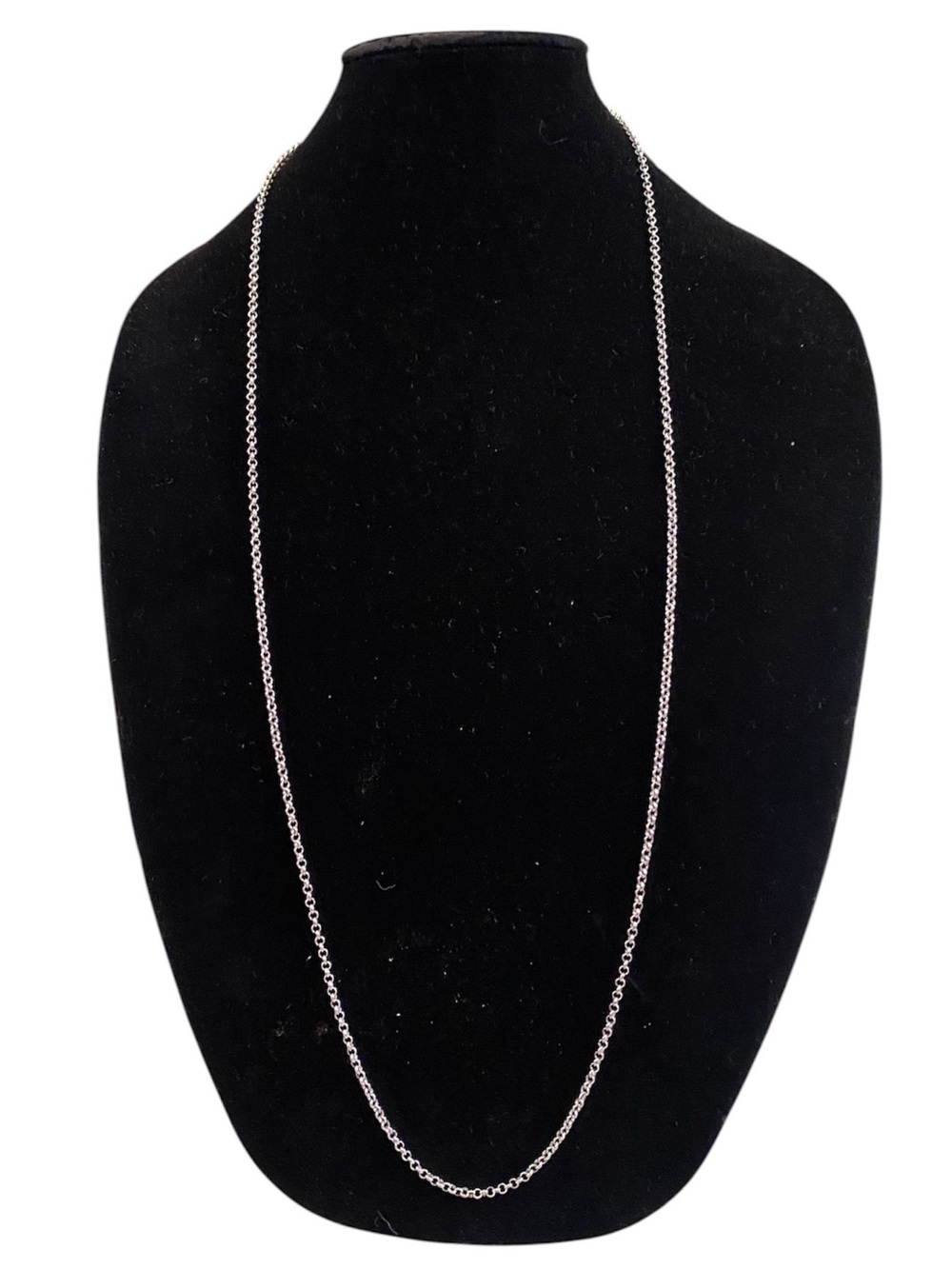 Zara X Kate Moss silvertone long necklace - Picture 4 of 7
